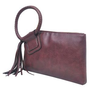 Mini Wristlet Purse, Fashion Faux Leather Mini Purse With Fringe >:)